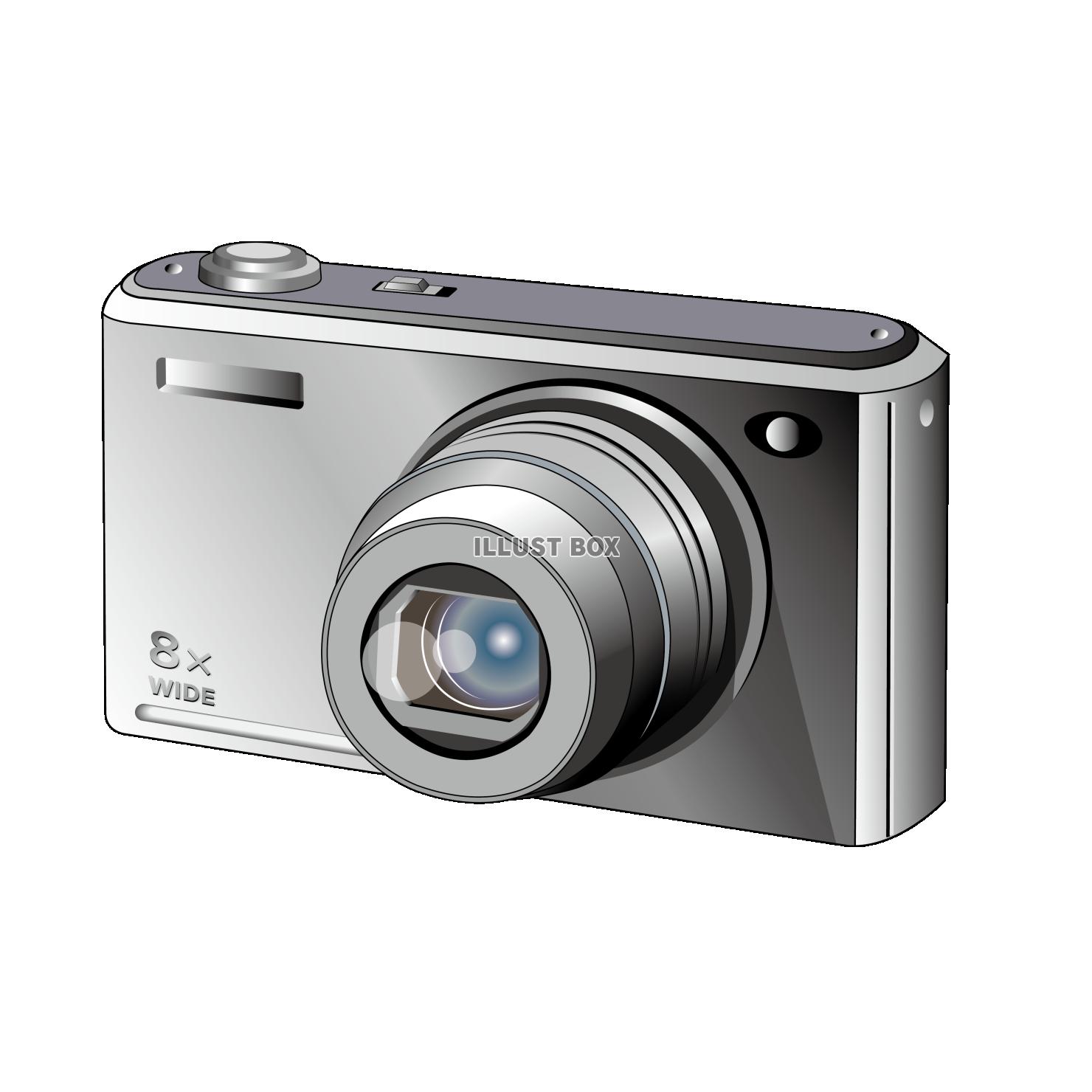 コンパクトデジタルカメラのイラスト