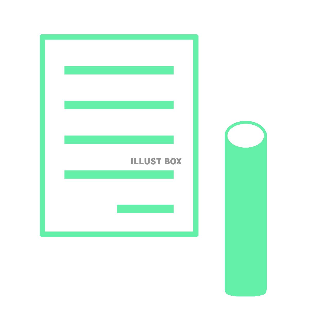 印鑑と書類（png)