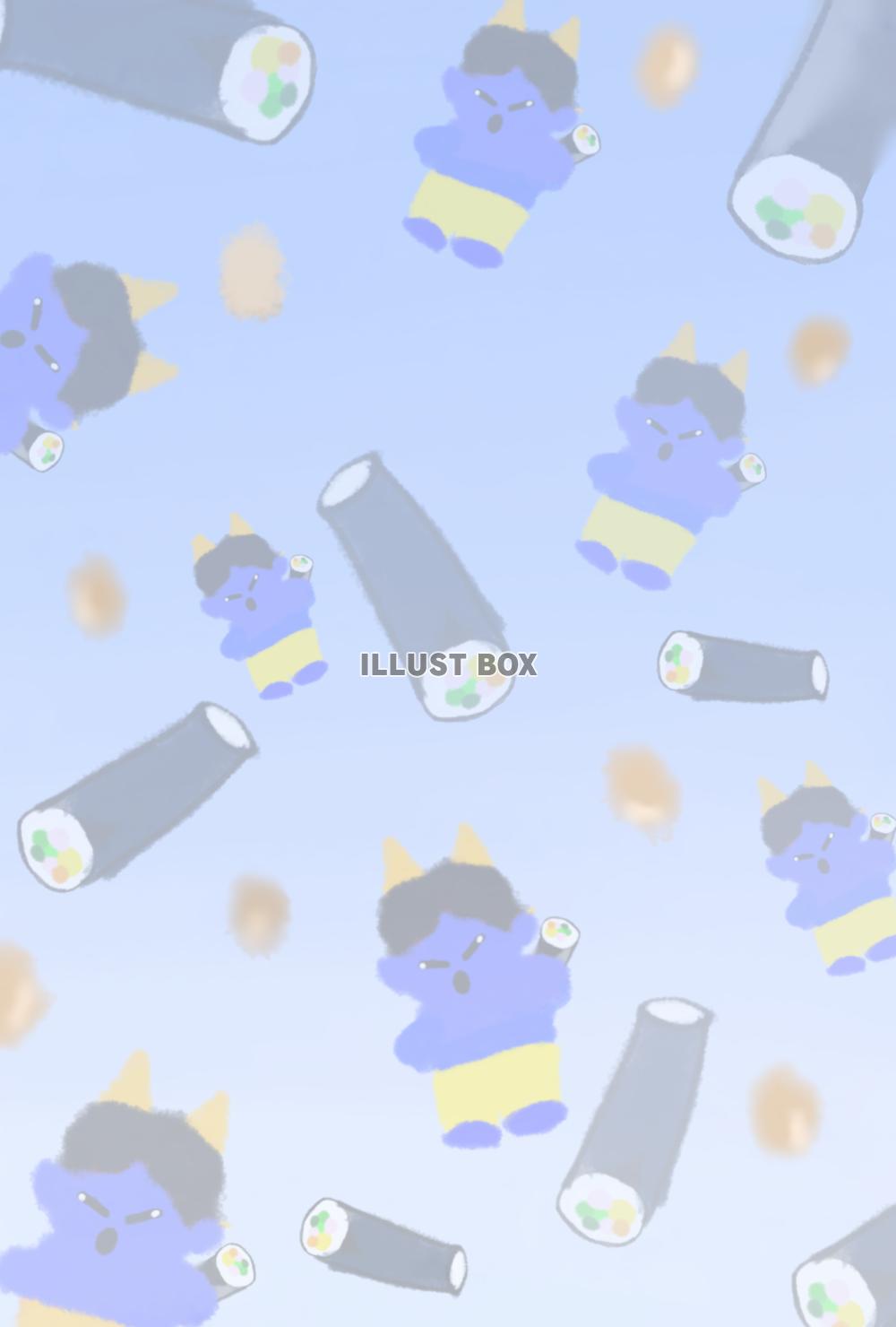 節分柄(⁠青鬼)