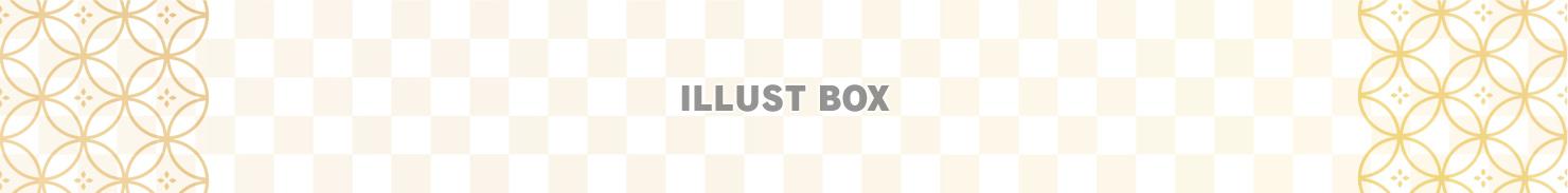 和柄の横長バナー