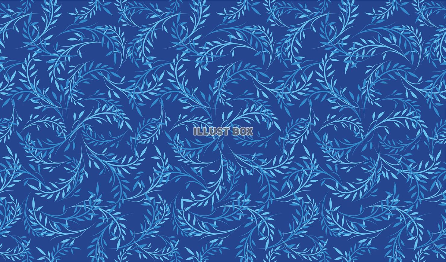 縦横両方向にシームレスな植物のパターンイラスト