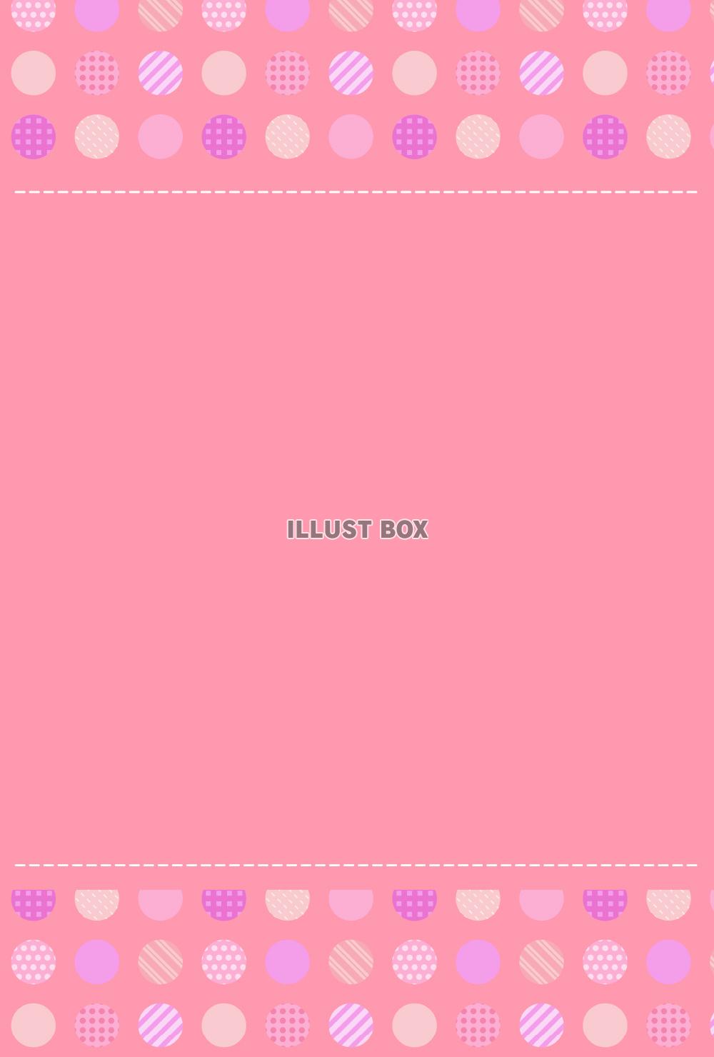 かわいいドットもようのカードテンプレート