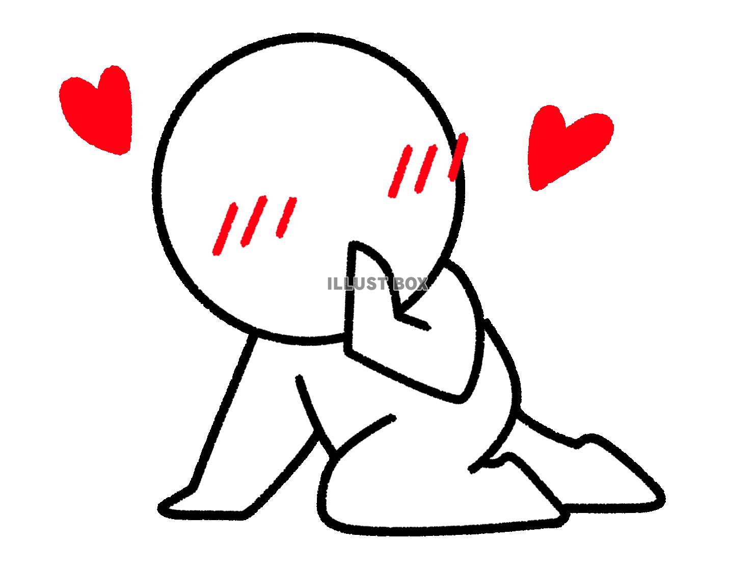 好きポーズをとる棒人間