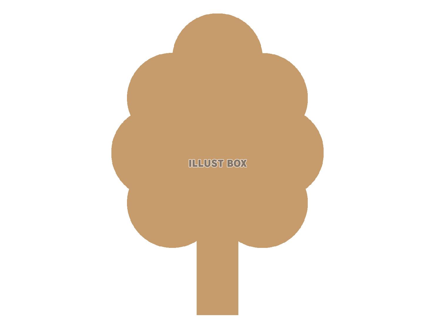 木のシルエット（ツリーアイコン）