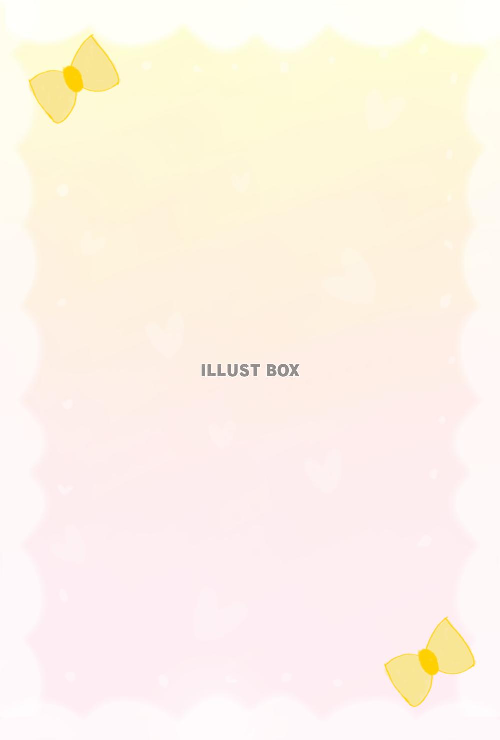 ふんわりリボン（イエロー×ピンク）