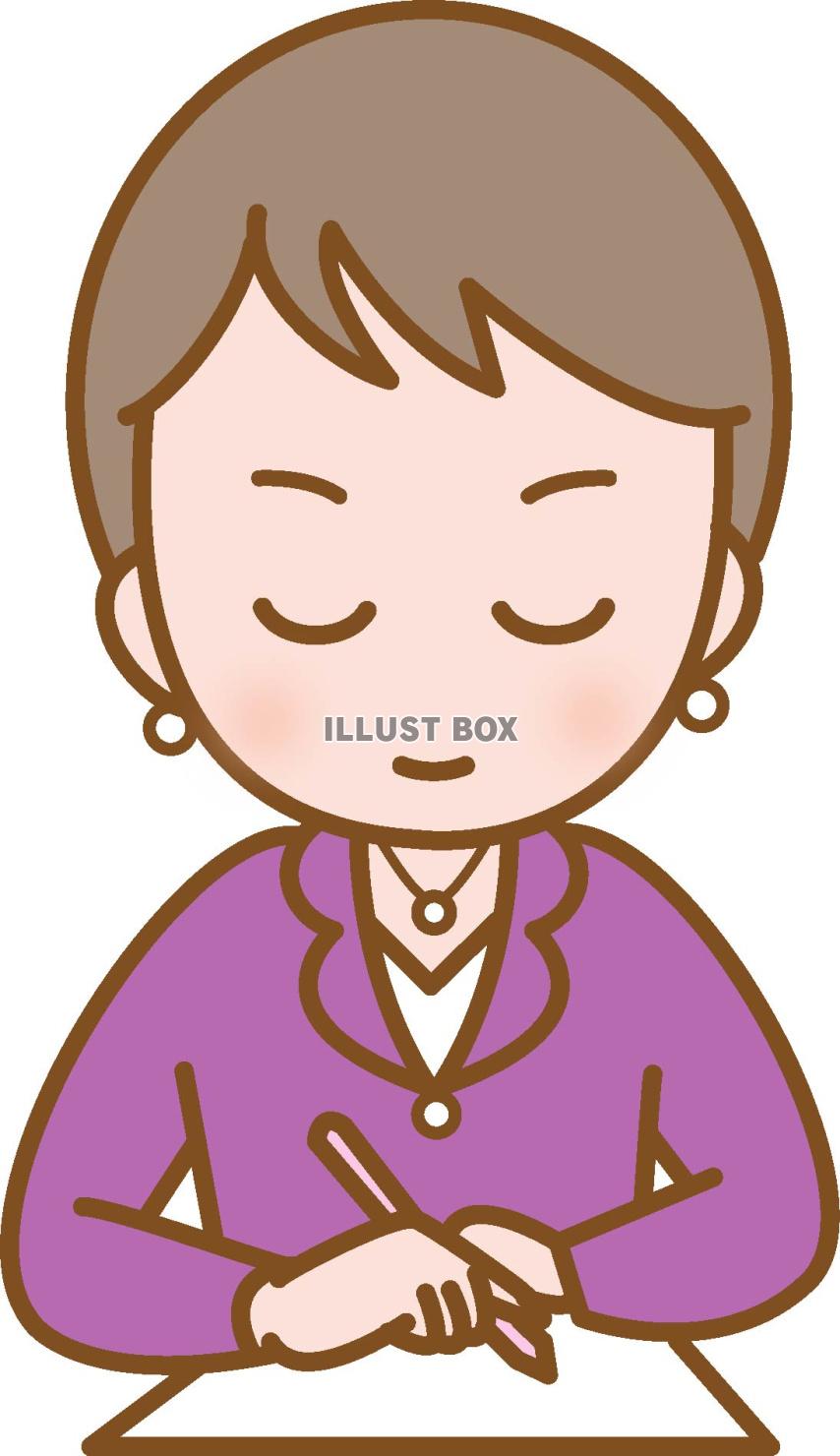 働く女性、デスクワーク、書類の確認作業をするスーツ姿の女性