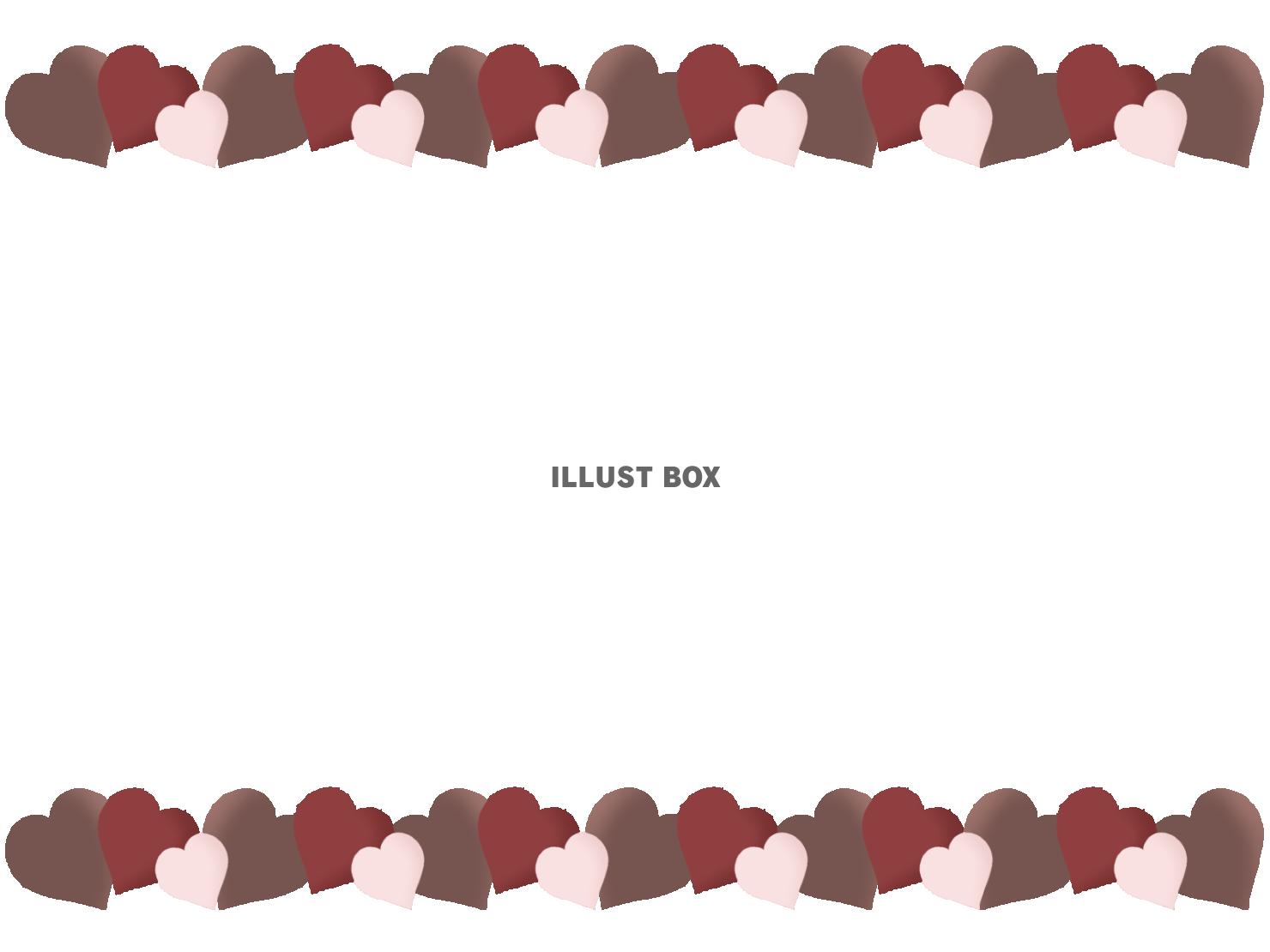 シンプルなハートのフレーム