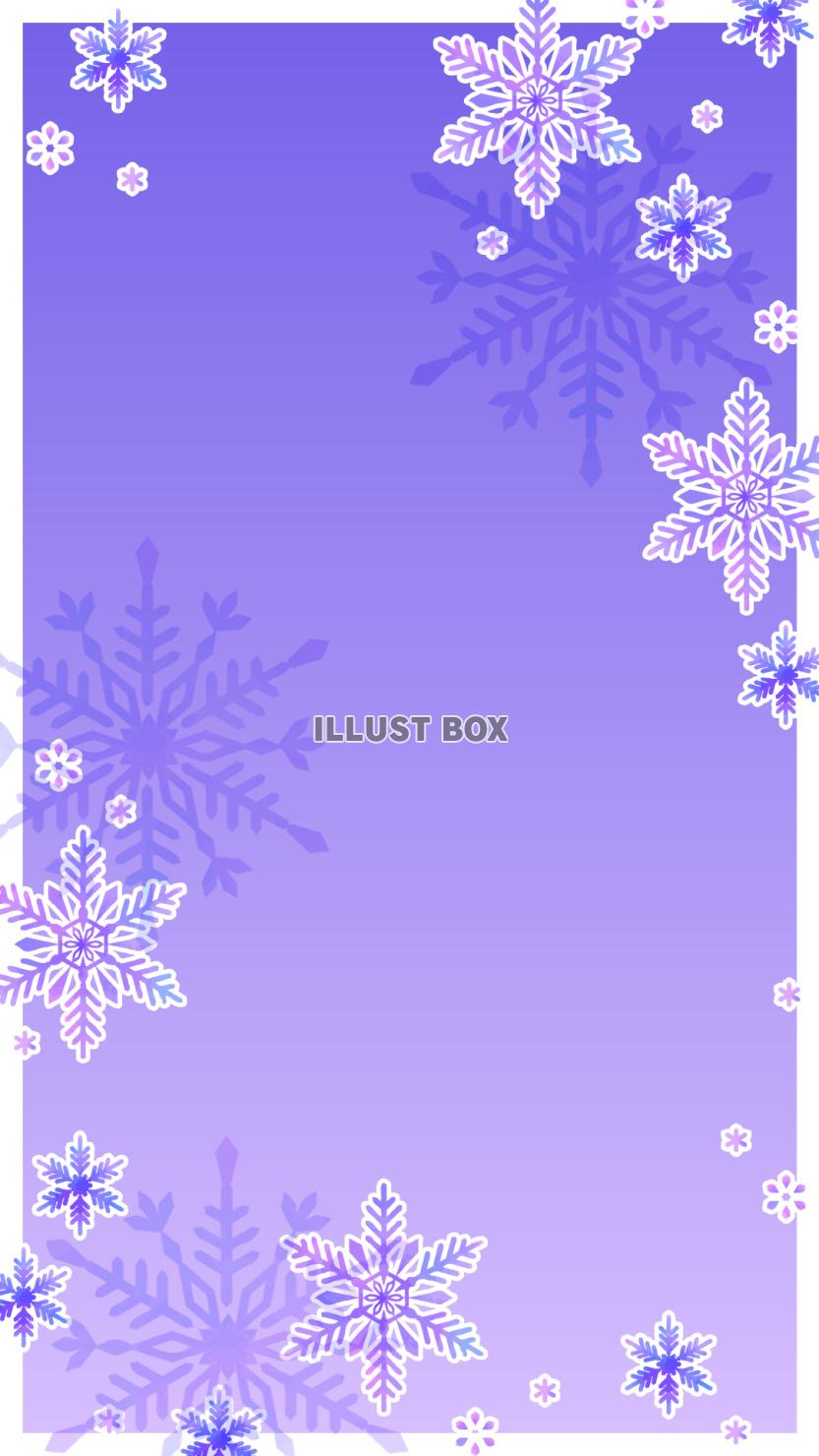 雪もようのスマホ待受け