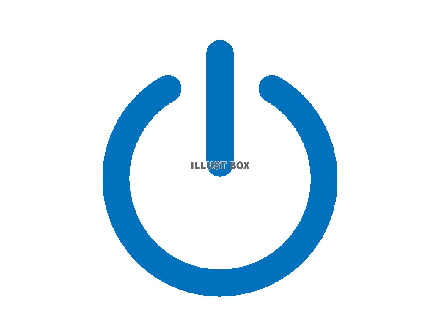 電源ボタン（スイッチのアイコン）