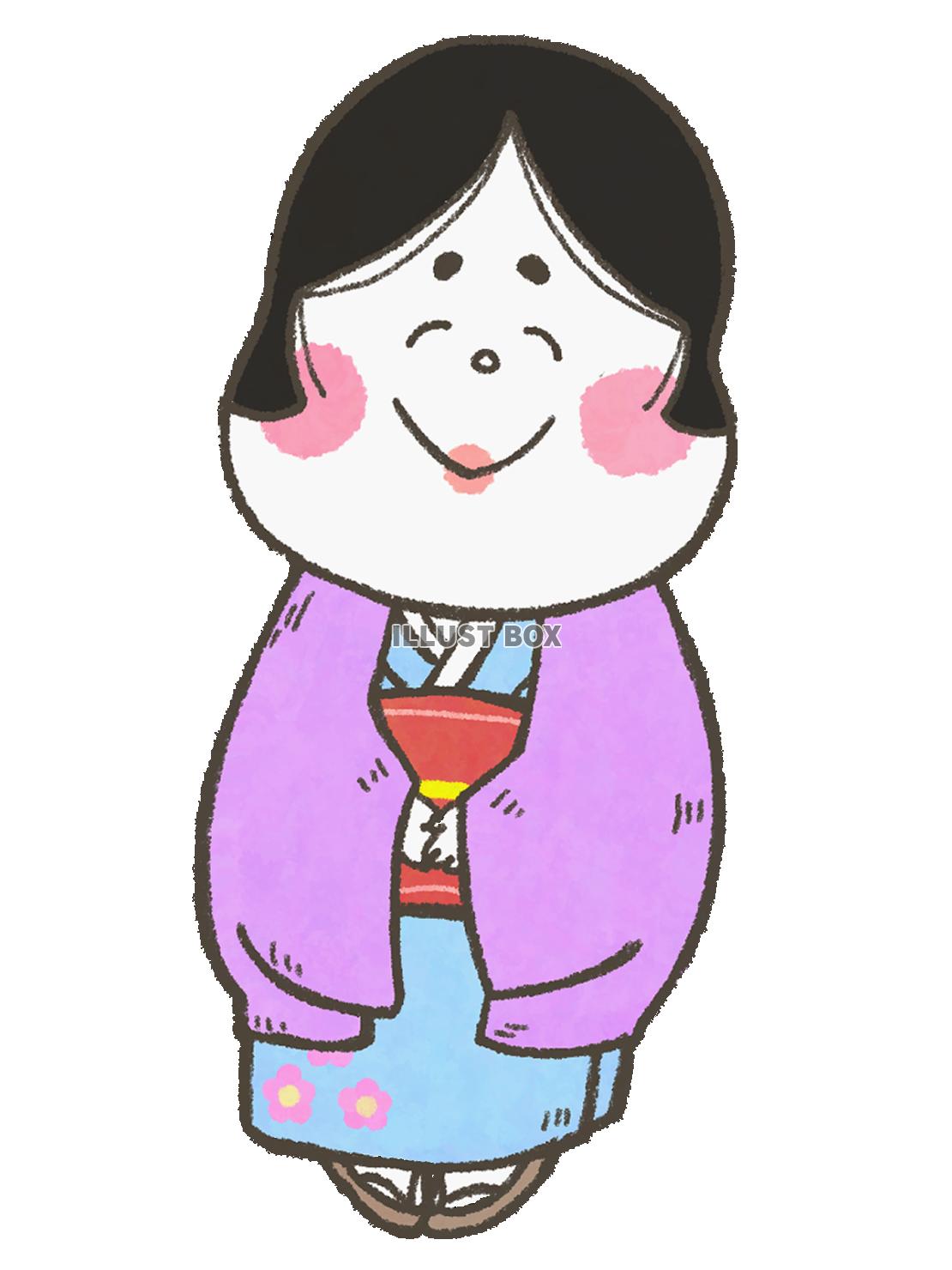 お福さん（PNG）