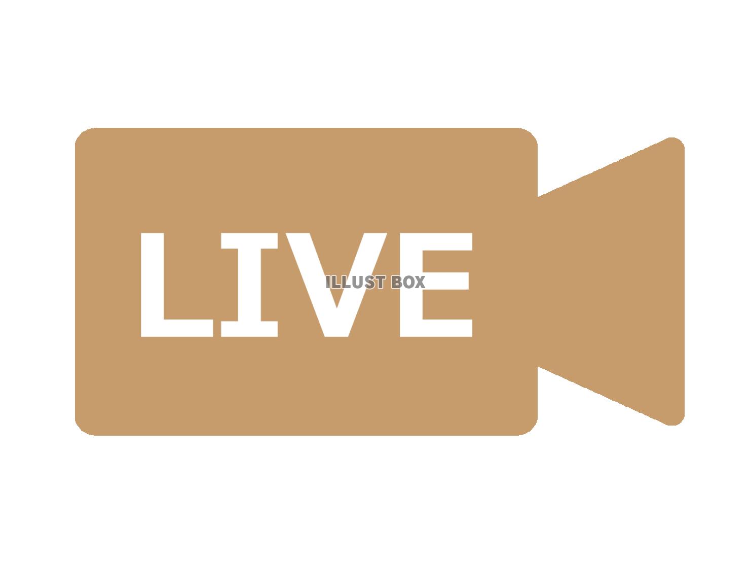 ライブ配信マーク（生放送のアイコン）