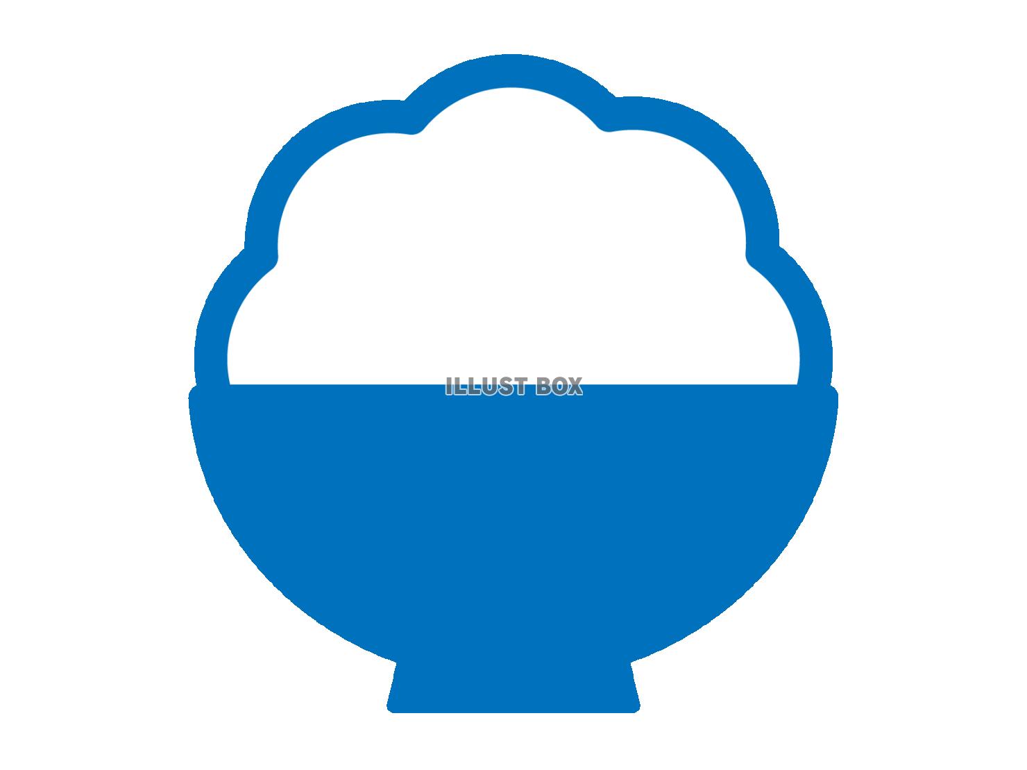 ご飯のアイコン（白飯のマーク）