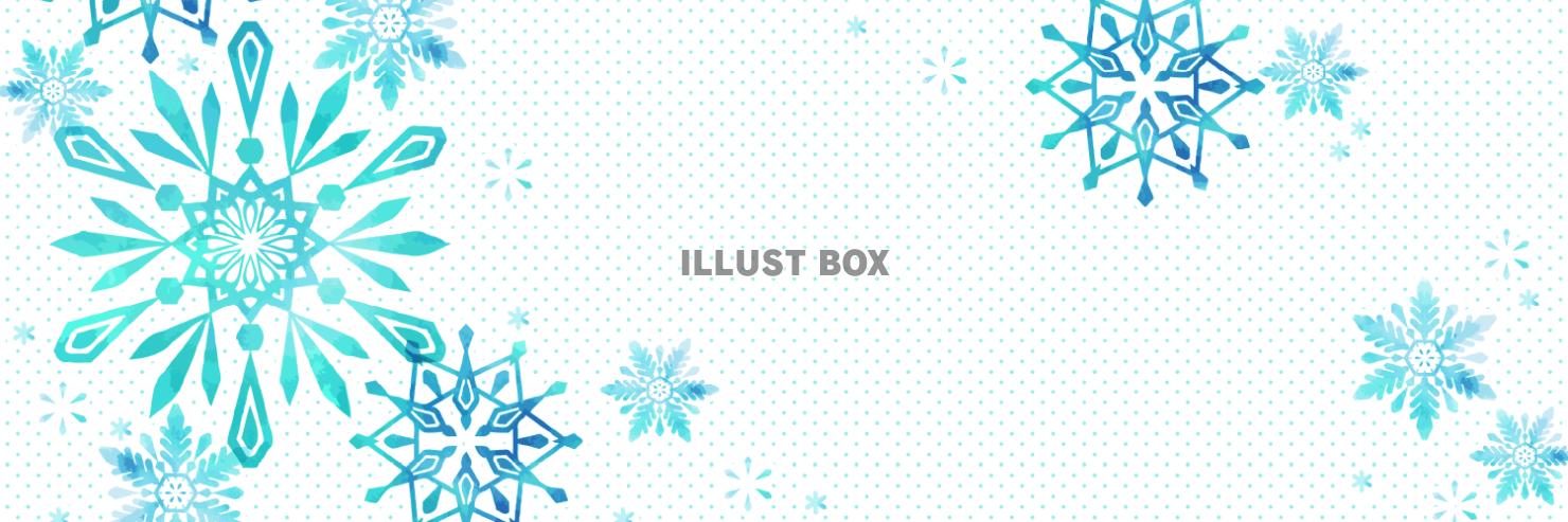 雪もようのバナー