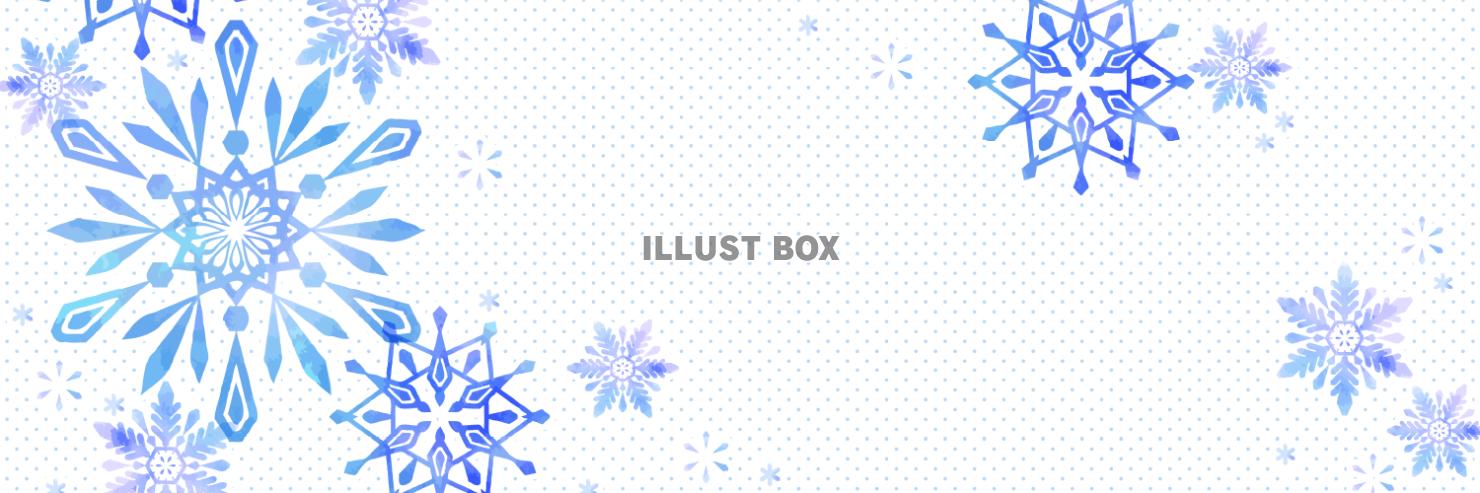 雪もようのバナー