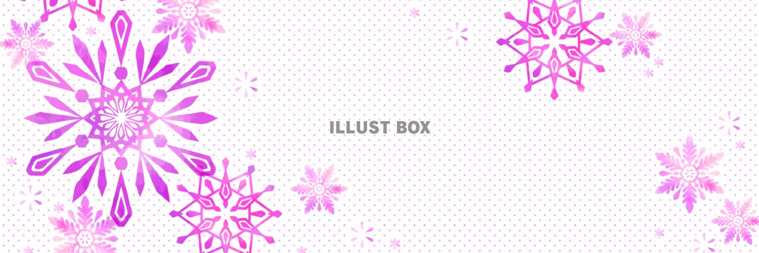 雪もようのバナー