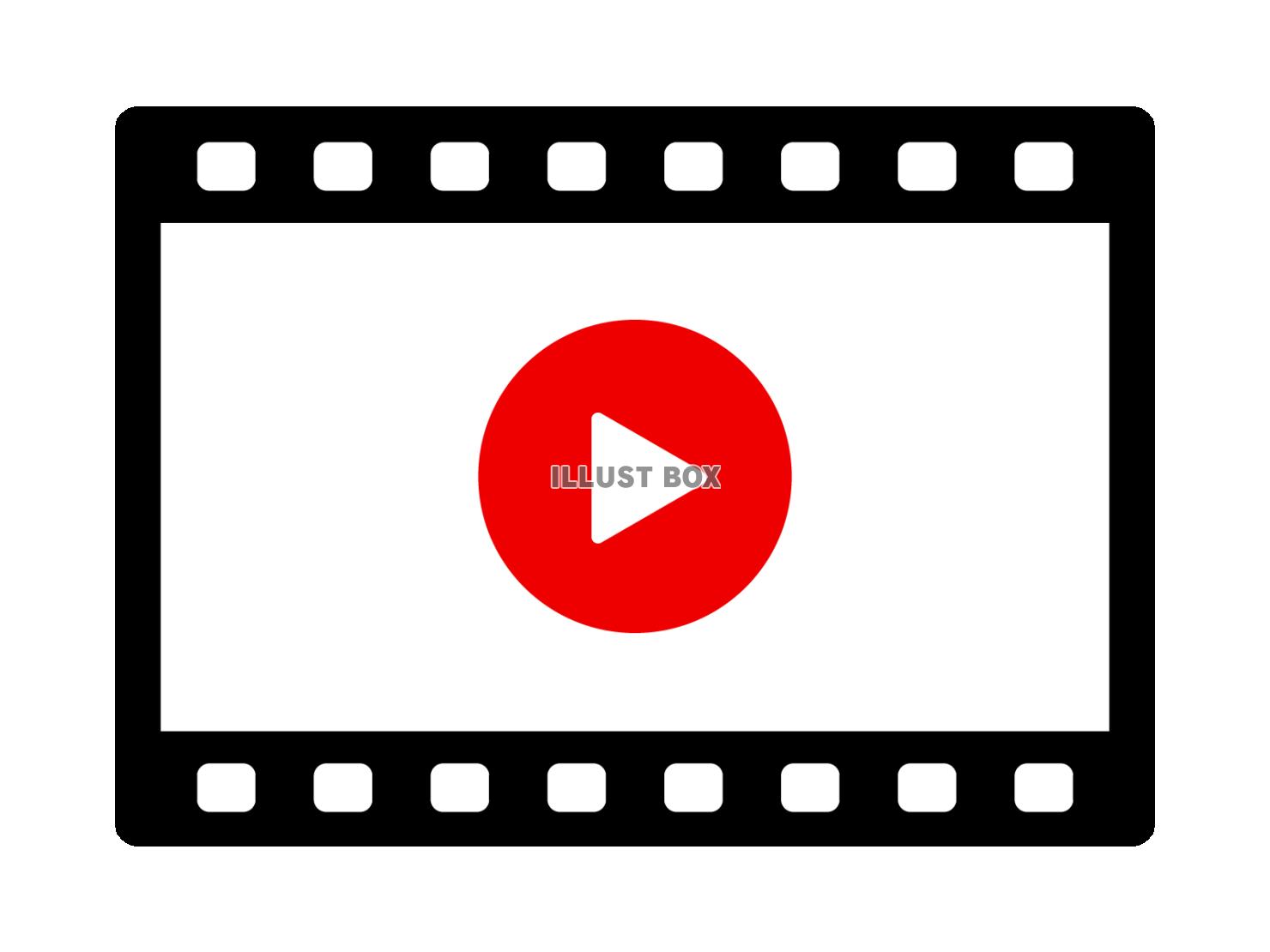 動画ファイルのアイコン（動画再生マーク）