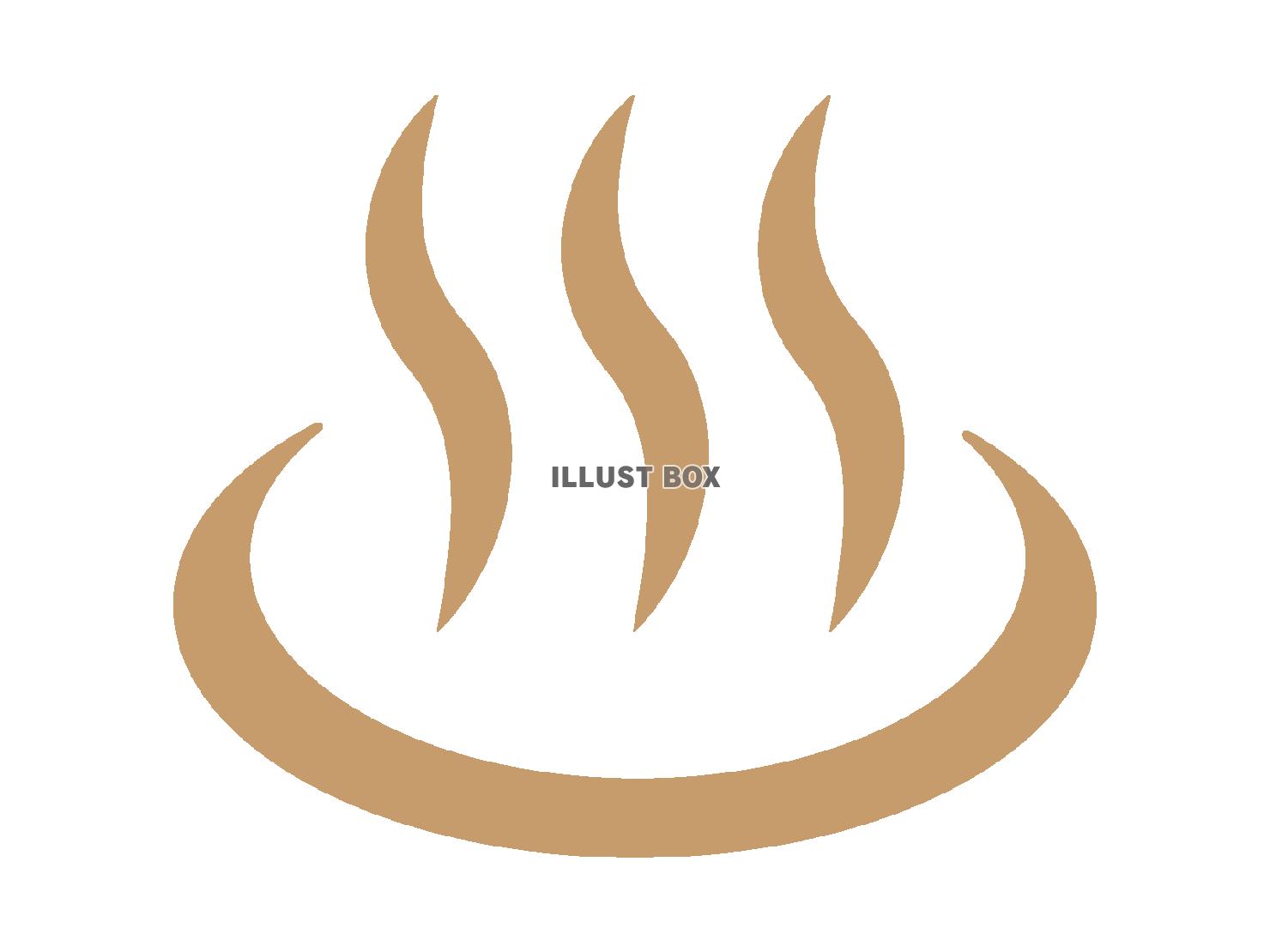 温泉のマーク（湯のアイコン）