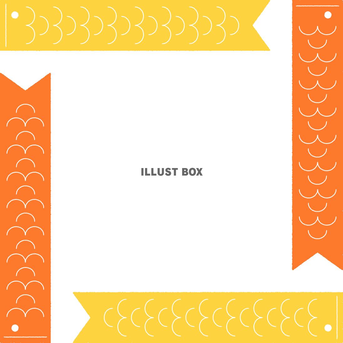 こどもの日素材・鯉のぼりのフレーム