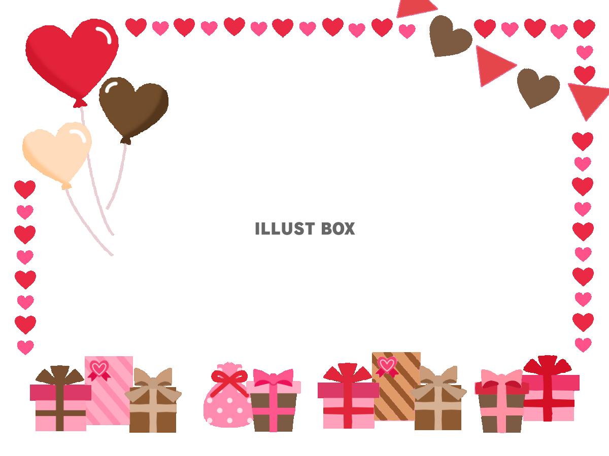 ハートバルーンフレーム　透過png