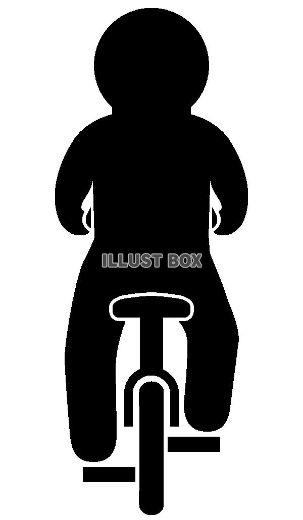 自転車-背面-ピクト