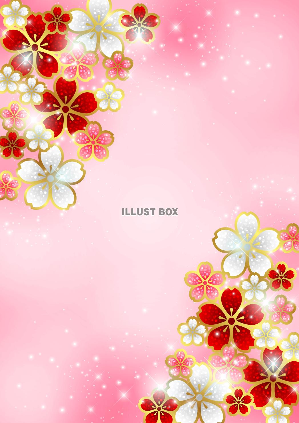 桜、ジュエリー、春、ピンク、縦