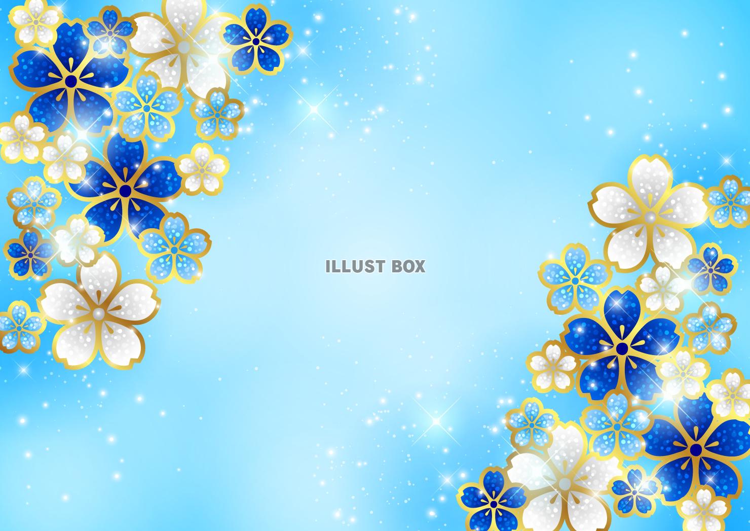 桜、ジュエリー、春、青、縦