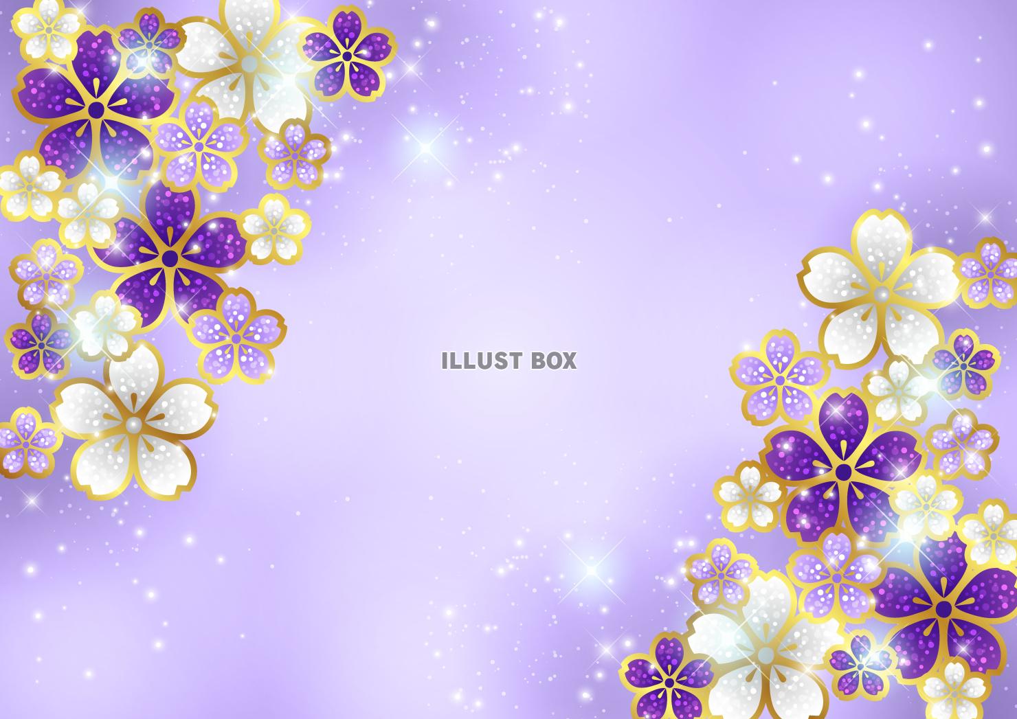 桜、ジュエリー、春、紫、横