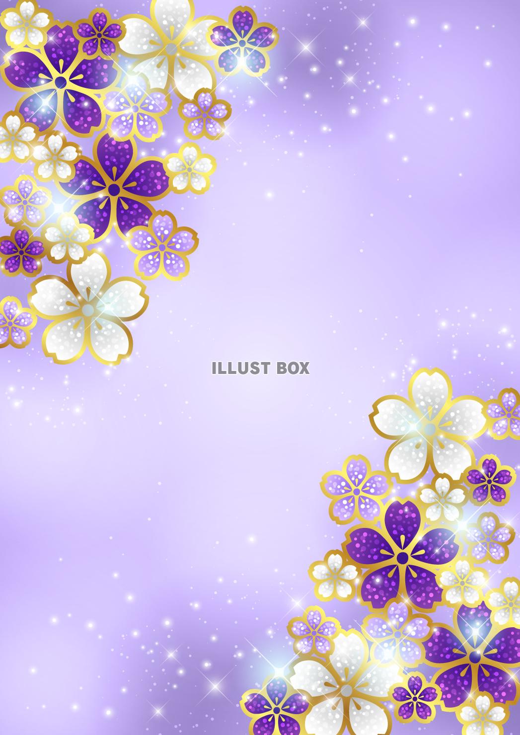 桜、ジュエリー、春、紫、縦