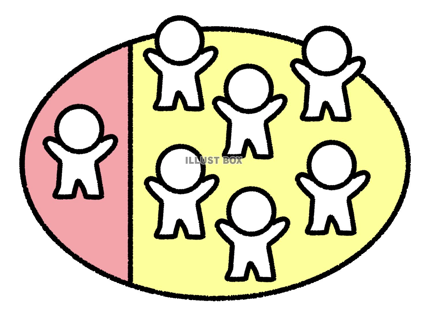 2つの領土と住む棒人間
