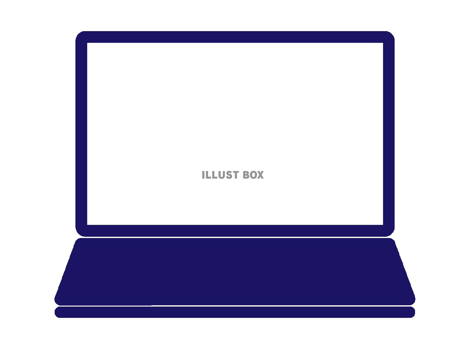 ノートパソコンアイコン（PCシルエット）