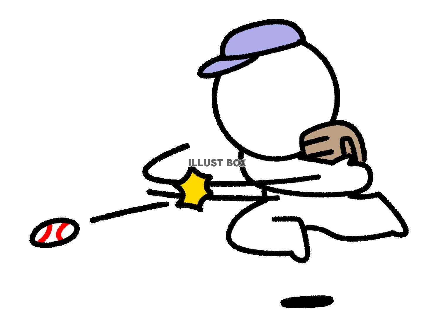 華麗な守備を見せる棒人間