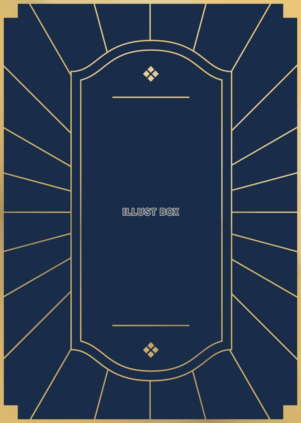 短冊型の和風飾り枠素材