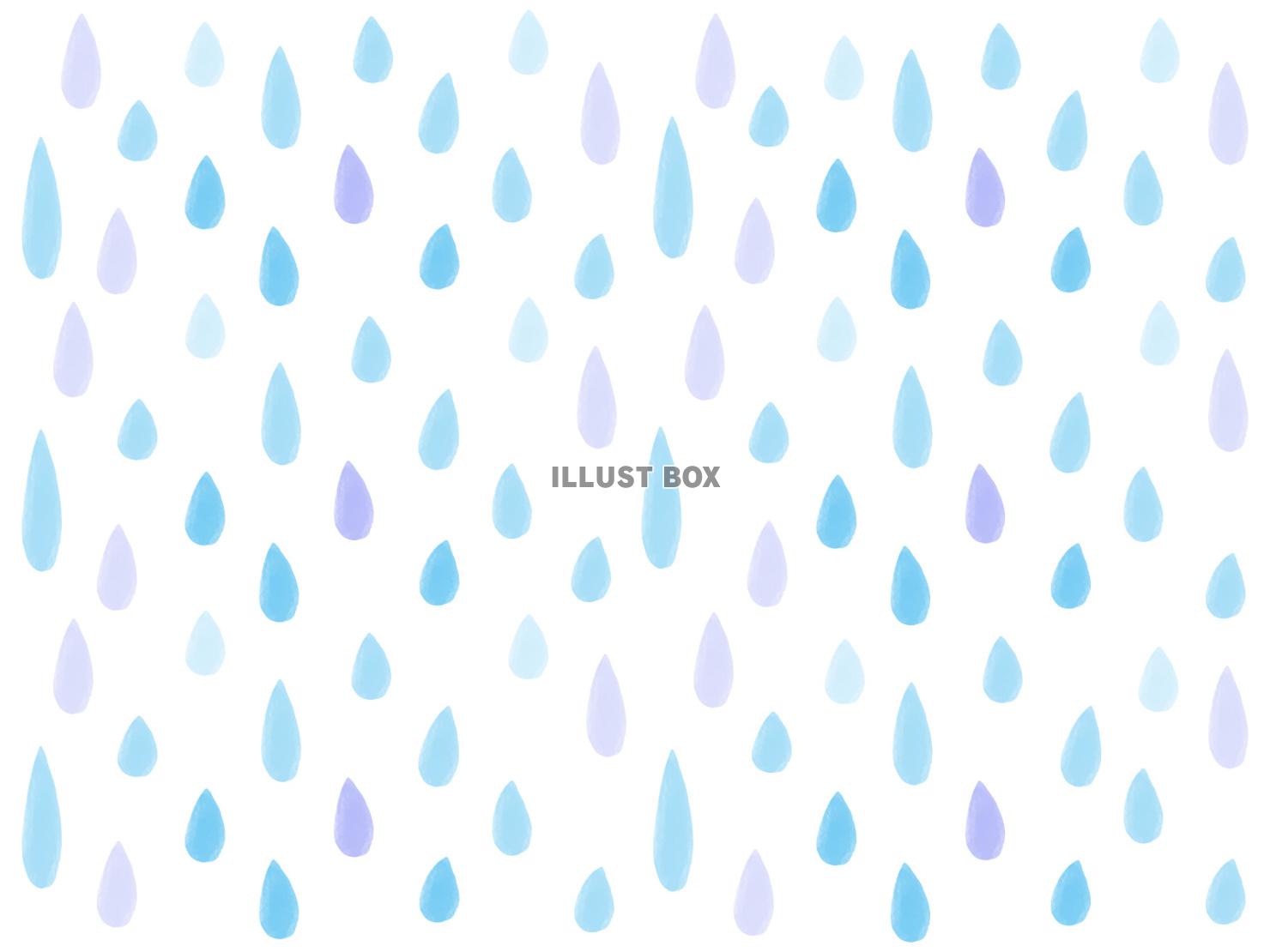 水彩風 ブルーの爽やかなしずくの背景素材