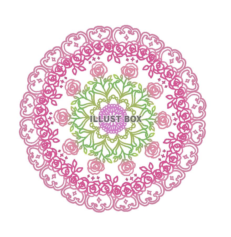 薔薇のドイリー