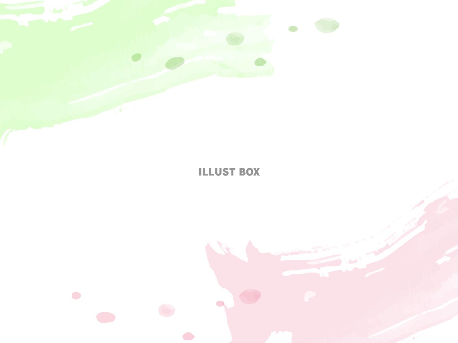 手描きの可愛い水彩デコレーション