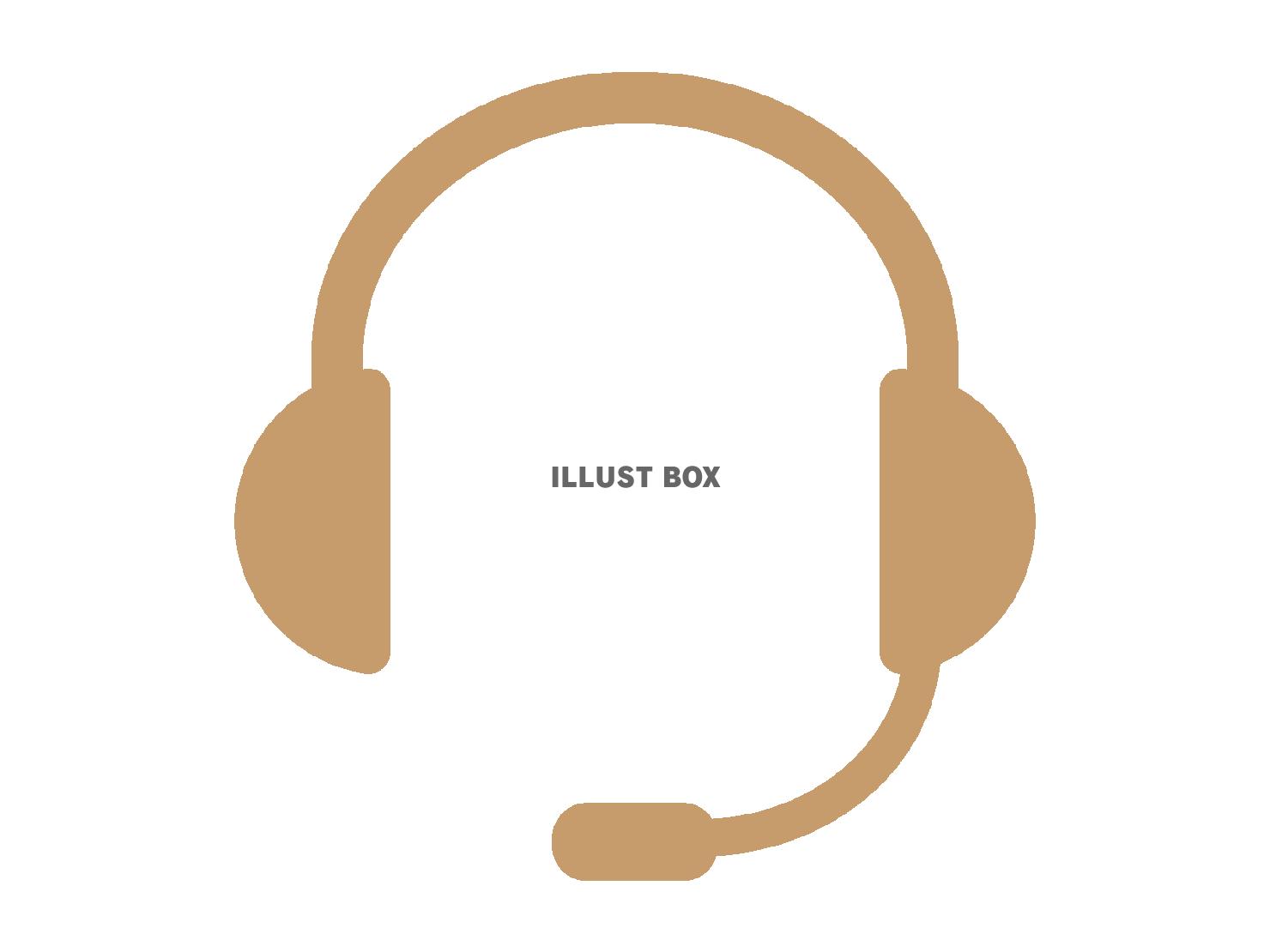 マイク付きのヘッドホン（ヘッドセット）