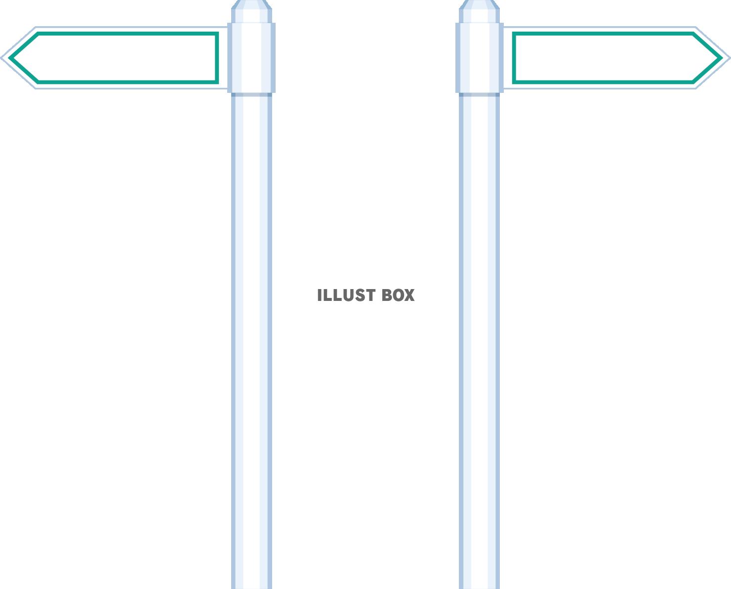 おしゃれな道案内の標識フレーム　セット
