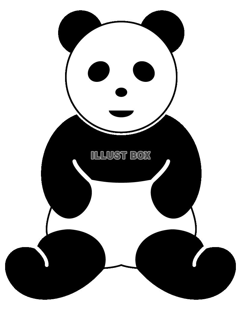 パンダ・ピクトグラム風