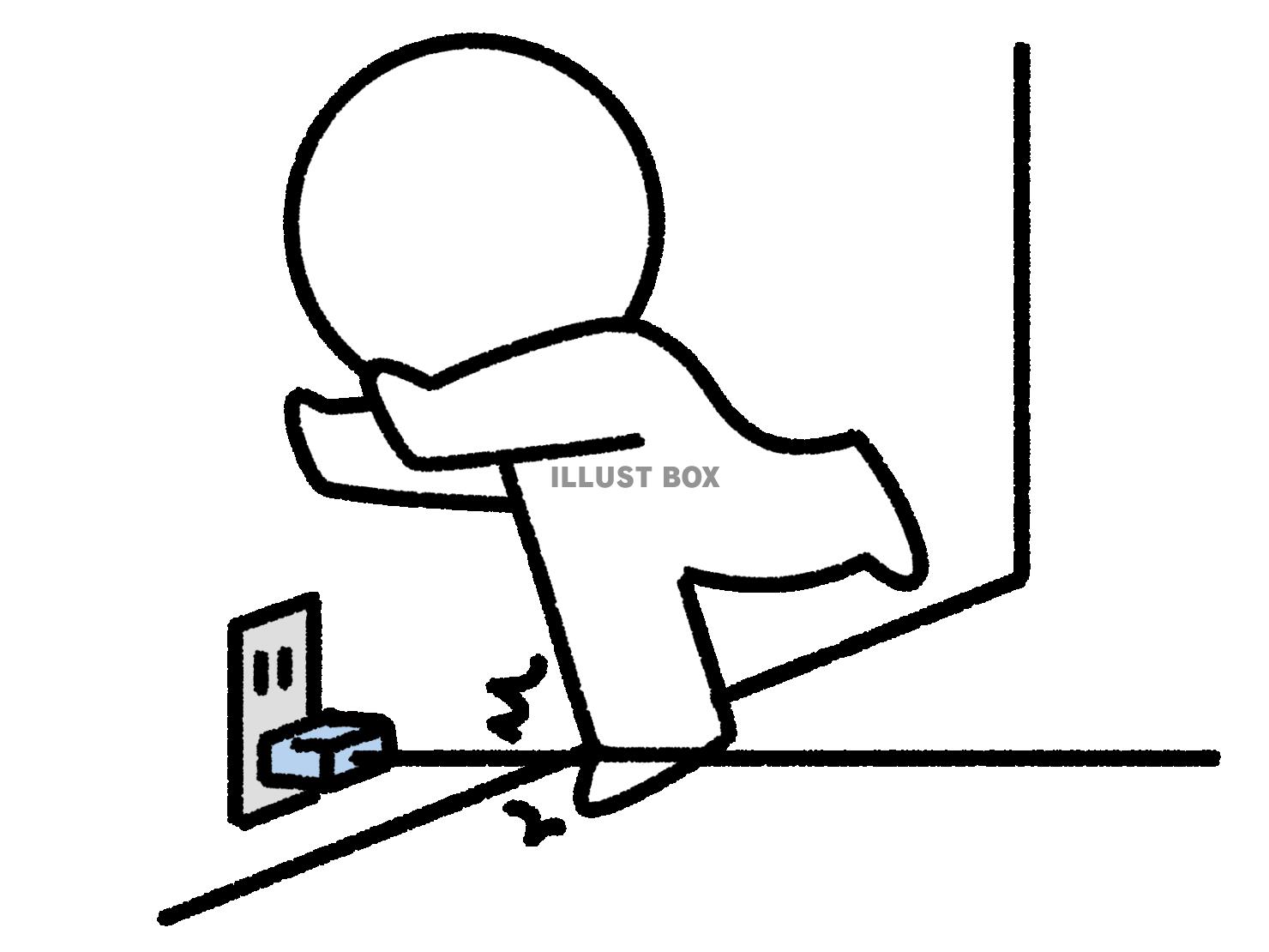 コンセントに引っ掛ける棒人間