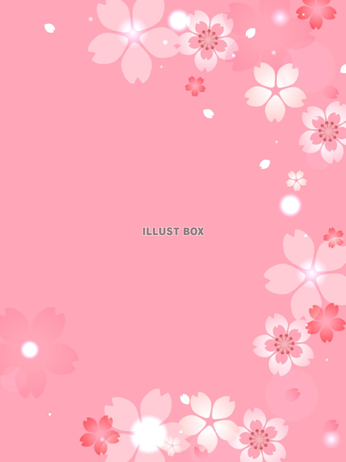 桜の花のテンプレート