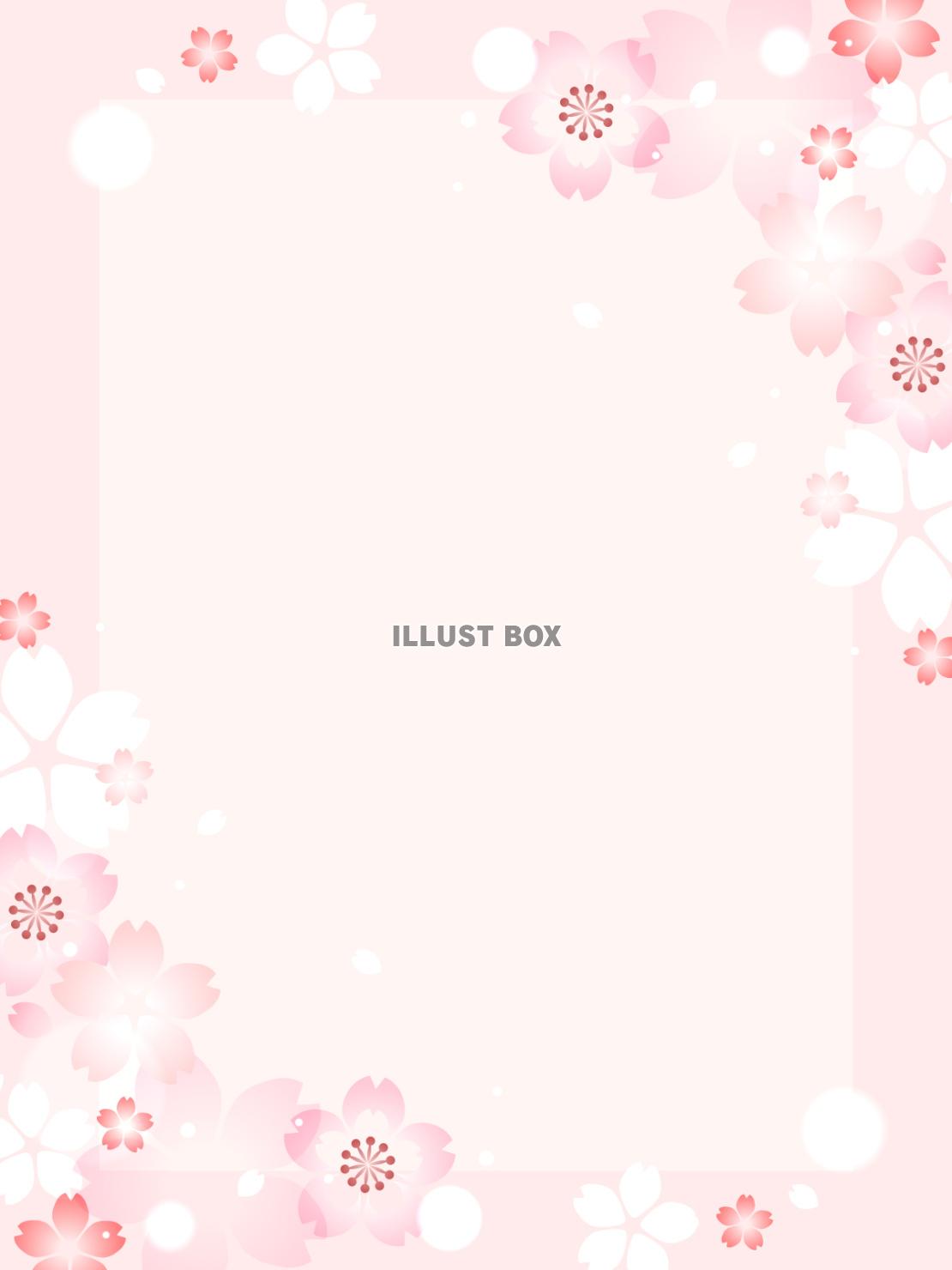 桜の花のテンプレート