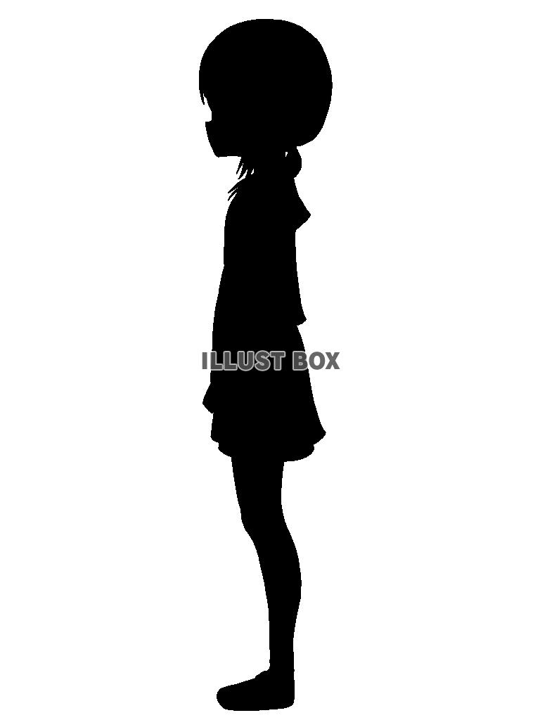 小さな少女のシルエット3