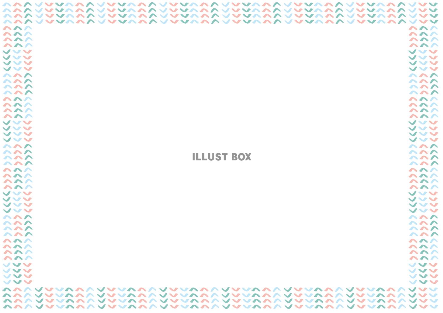 優しいパステルカラーの北欧風V字の網目チックなかわいい囲みフ...