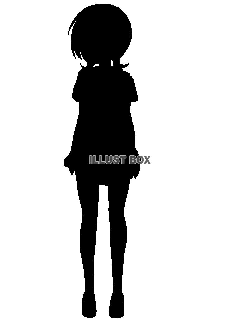 小さな少女のシルエット4