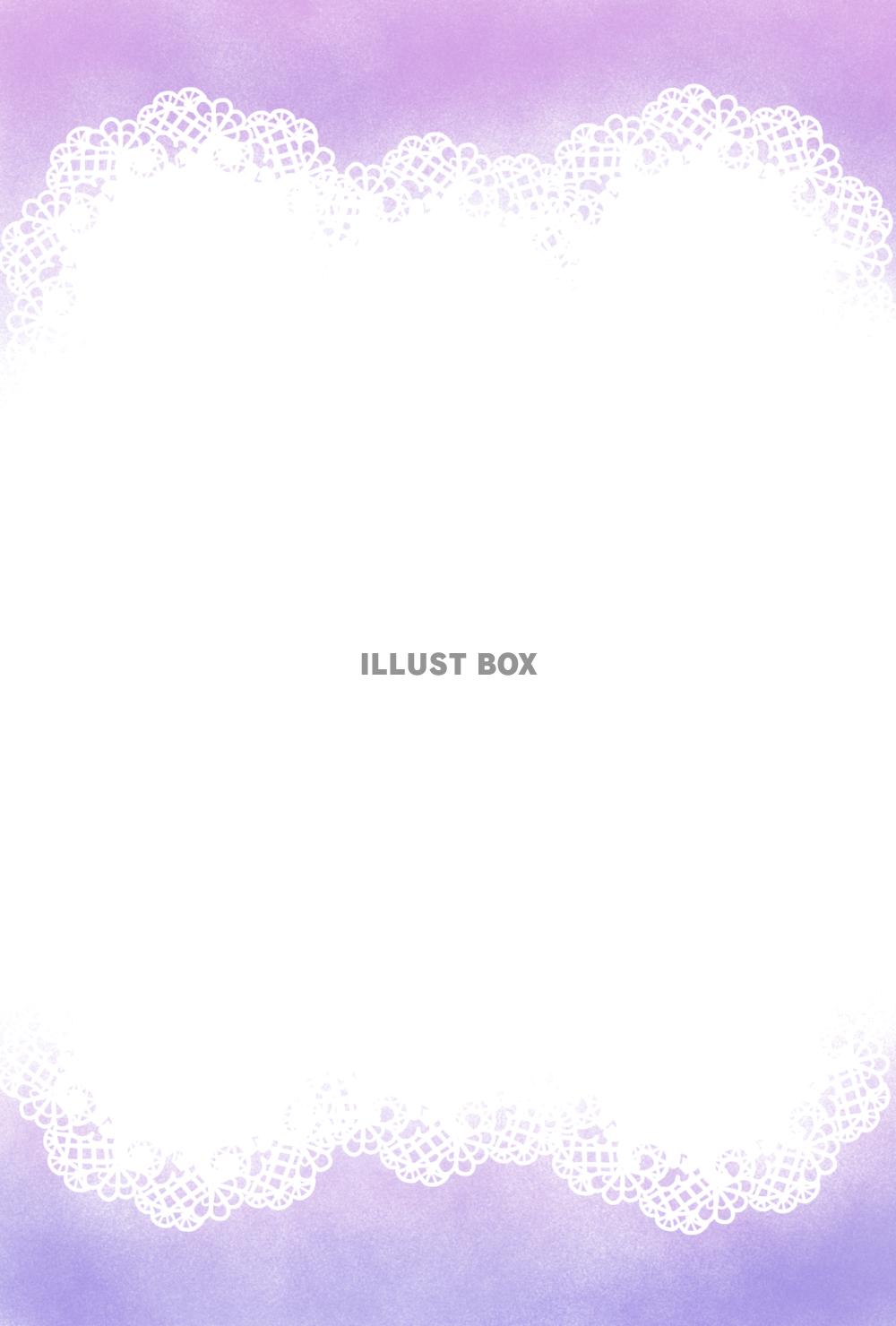 レース柄カード・パープル