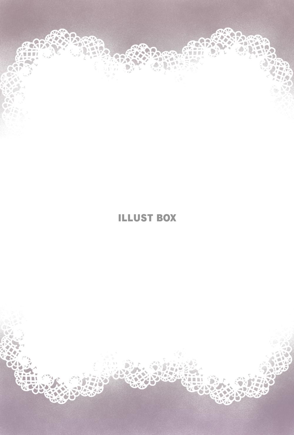 レース柄カード・ブラウン