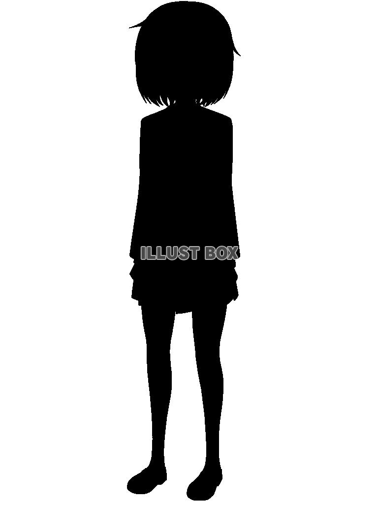 小さな少女のシルエット5