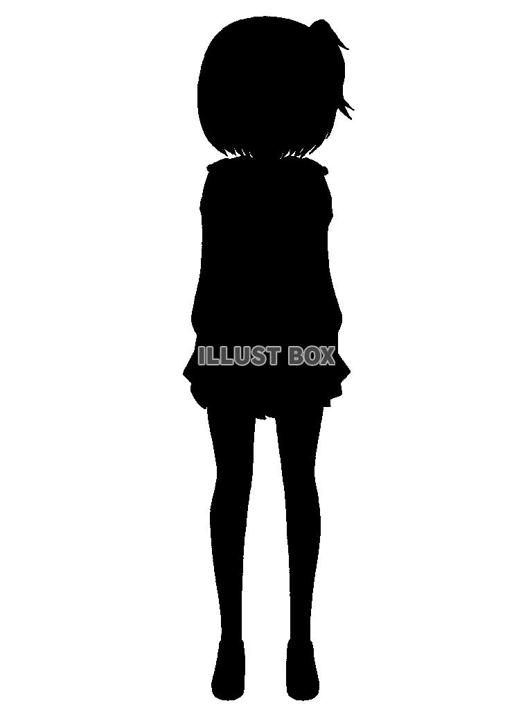 小さな少女のシルエット6