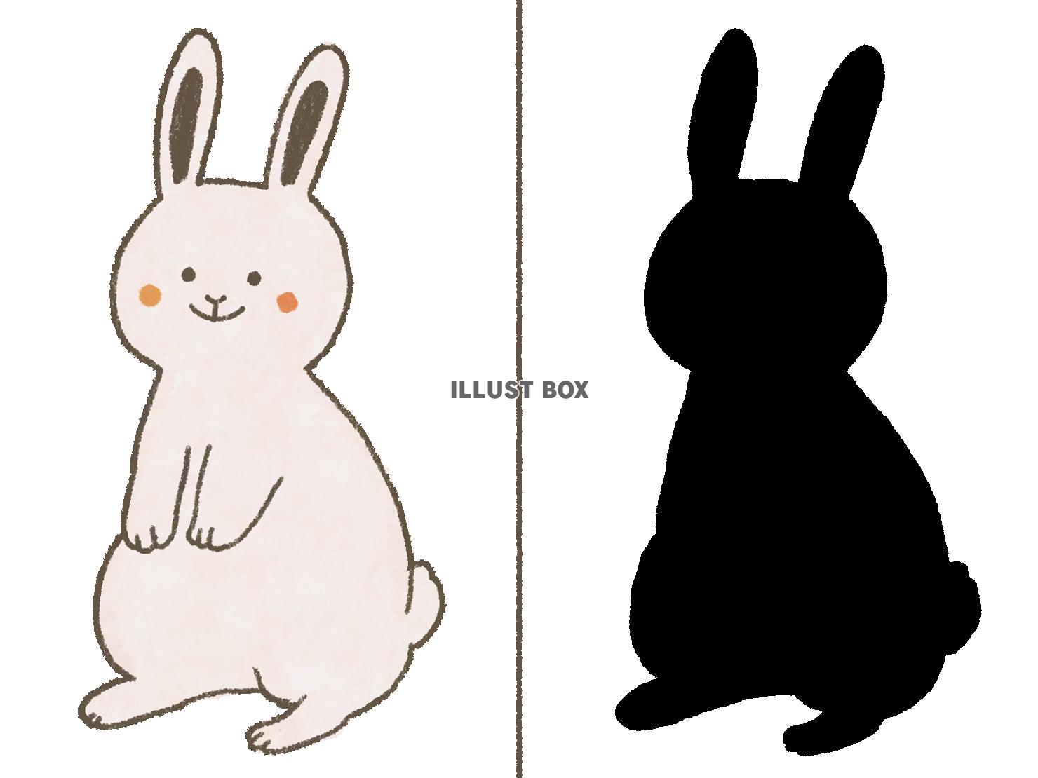 シルエットクイズ〜うさぎ〜　（png)