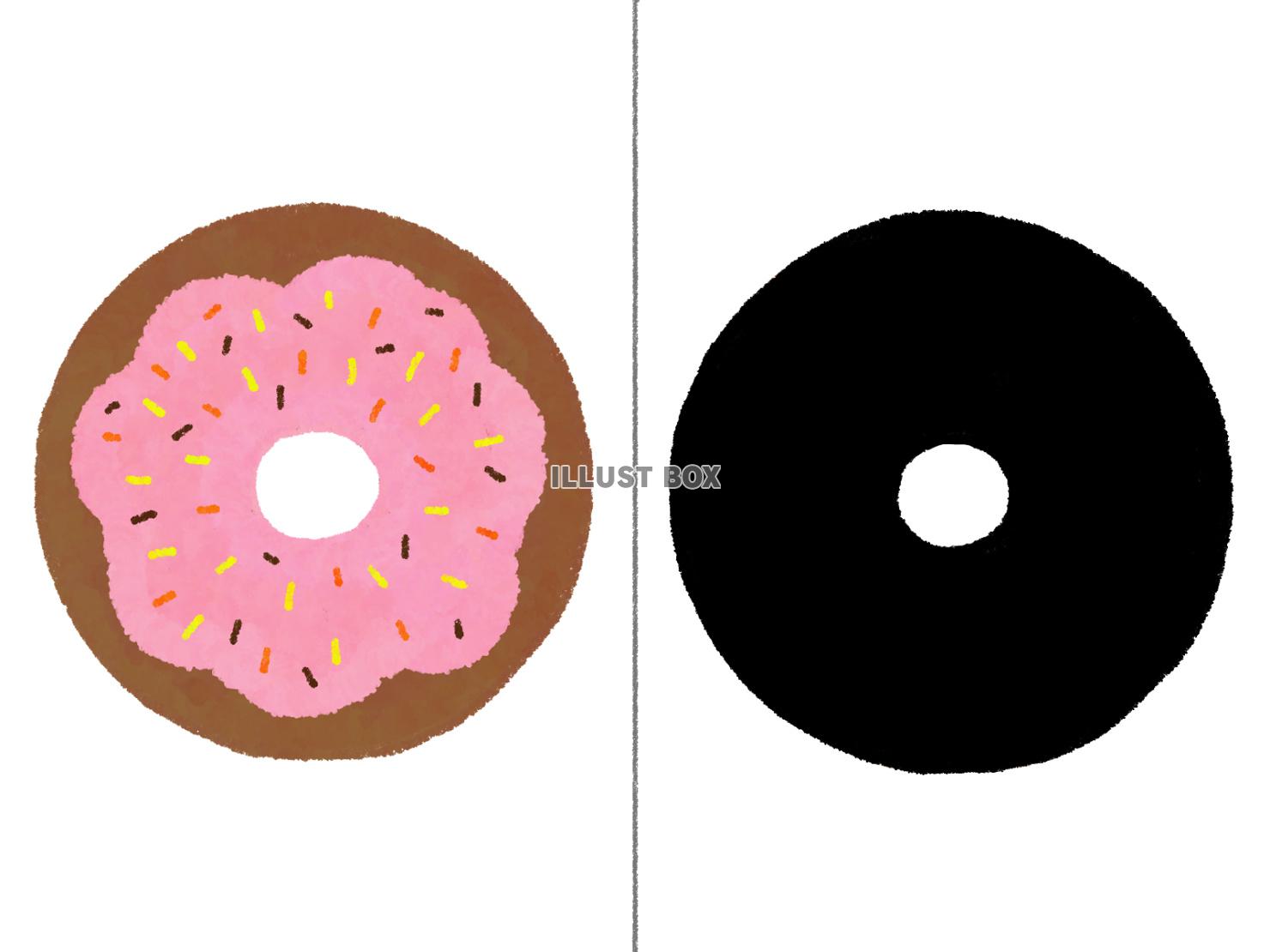 シルエットクイズ〜ドーナツ〜（jpg)